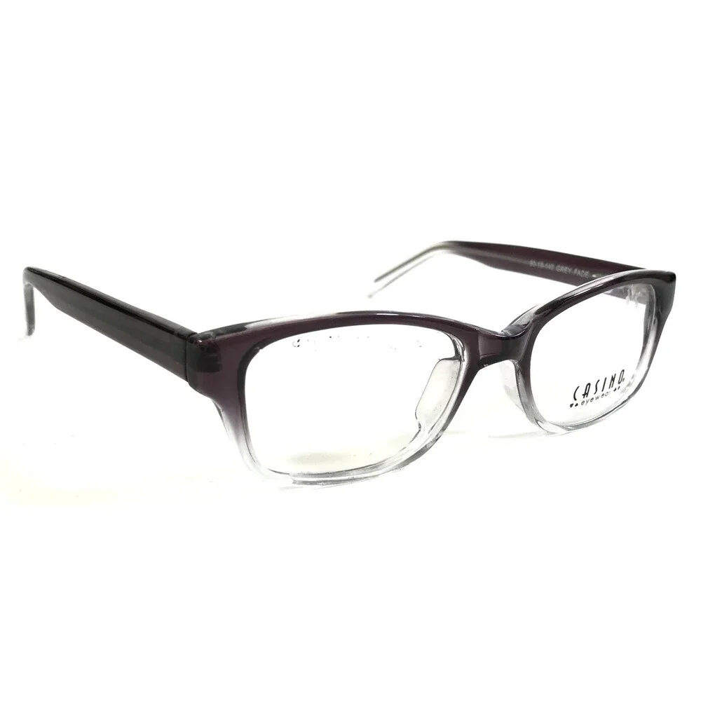 Casino Eyewear Eyeglasses Frames CARTER GREY FADE Clear Full Rim 50-19-140